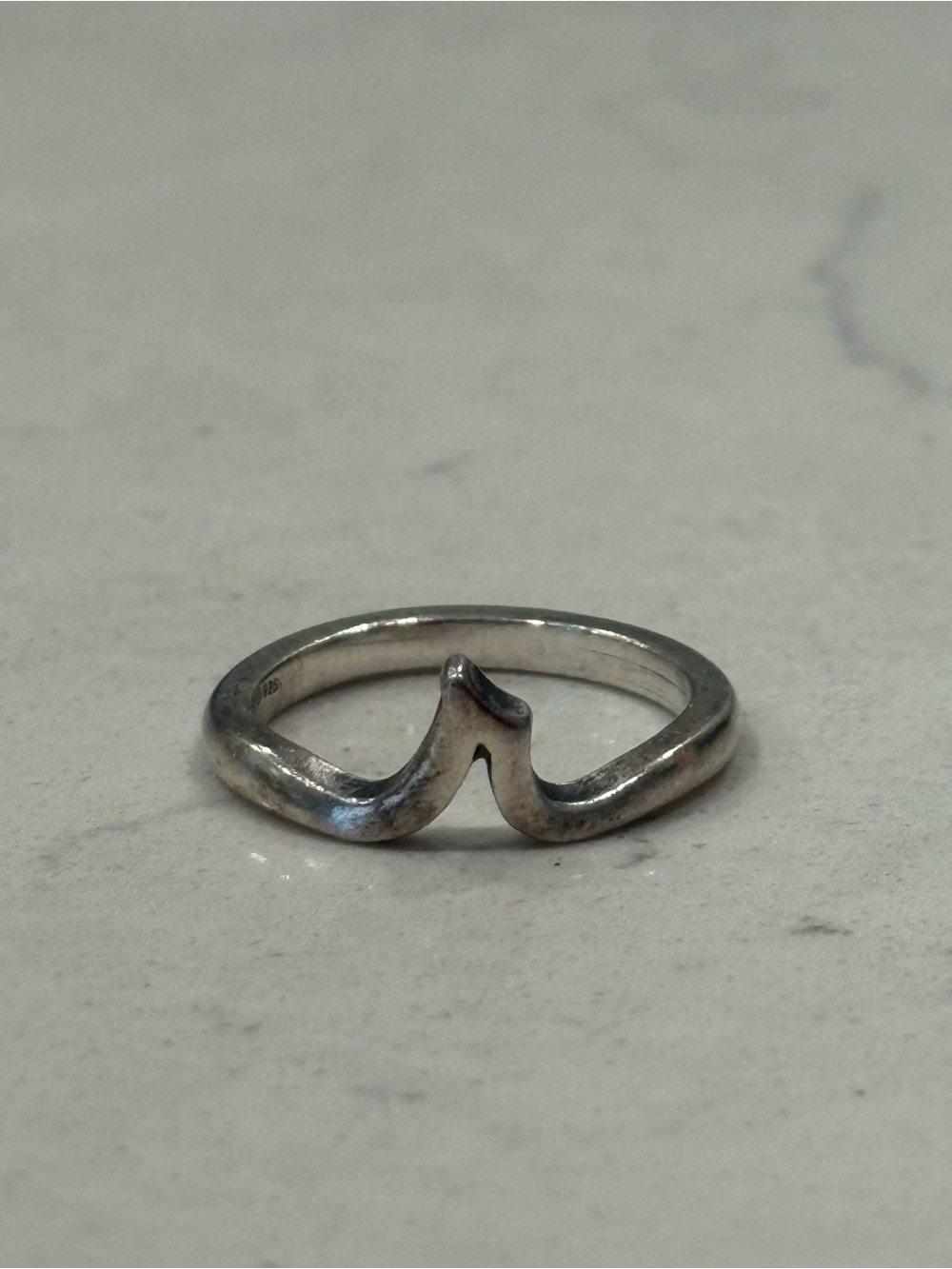 James Avery scrip initial “r” ring